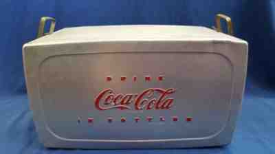 Vintage Coca Cola Ice Chest From 50's with Handles, Ships Free