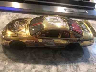 EARNHARDT PROTOTYPE 1/24 COCA-COLA 24KT GOLD ELITE ULTRA RARE AUTOGRAPHED