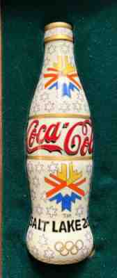 Coca-Cola Salt Lake City 2002 Olympic Games Prototype Coke Art Bottle RARE