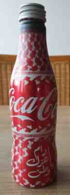 Nice Coca Cola alu prototype bottle from Arabia. Promotion bottle T E S T Empty