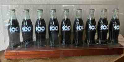 1986 Coca Cola 100th Centennial Celebration International 9 Bottle Collector Set