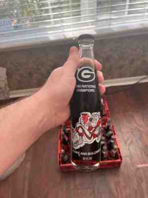 Vintage Coca Cola 1980 Georgia Bulldogs National Champions 10oz Coke Full Bottle