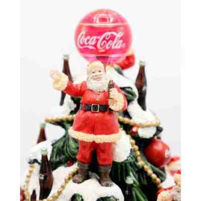 Coca Cola 2006 Bradford Edition Christmas Illuminated Holiday Tree Santa Coke