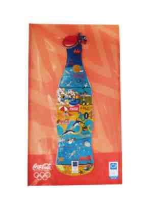 COCA-COLA BOTTLE PIN OLYMPIC GAMES ATHENS 2004 PUZZLE VERY RARE