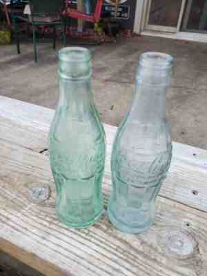 TWO EARLY 1915 BEDFORD INDIANA COCA COLA COKE BOTTLES