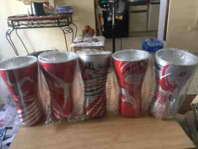 COCA COLA MCDONALDS 2016 RIO OLYMPICS ALUMINUM CUPS(5) SEALED