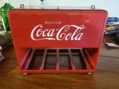 VTG. 1939 KAY DISPLAY COCA-COLA EMBOSSED SALESMAN SAMPLE COOLER W/BOOKS
