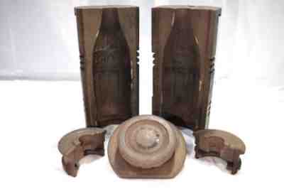 Cast Iron Coca Cola 16oz Bottle Mold A.F.G.W.U.- 5 piecesÂ 