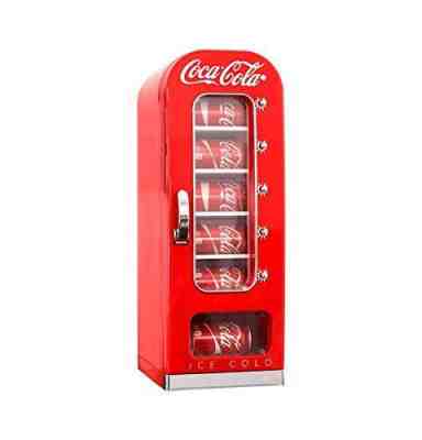 Coca-Cola Retro Vending Machine Style 10 Can Mini Fridge/Cooler 12V Dispenser
