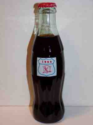 8 OZ COCA COLA COMMEMORATIVE BOTTLE - 1999 KENTUCKY FRIED CHICKEN LAS VEGAS NV