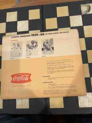 Coca Cola Athletic Program 1959-60 For Negro Colleges Spencer Advertising mockup