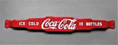 1940's Porcelain Coca-Cola Door Push NOS Never Used