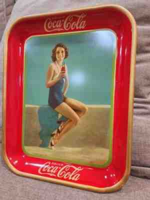 1933 Original Coca Cola Tray Francis Dee