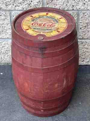 Vintage Coca-Cola Syrup 10 Gallon Wood Keg Barrel Coke Soda Pop 20.5" Rare