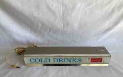Vintage 1970â??s Coca-Cola Counter Under Cabinet Light-Up Sign Diner Restaurant