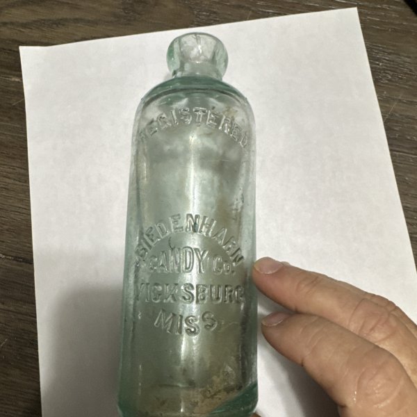 First Bottler Of Coca Cola Biedenharn Hutch Bottle Fantastic Shape