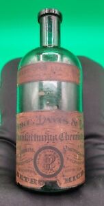 c.1800s Empty Antique PHARMACEUTICAL COCA (Cocaine) Cola GREEN GLASS BOTTLE RARE