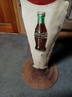 ANTIQUE USA COCA COLA SODA DBL SIDE SCHOOL POLICE MAN PORCELAIN ADVERTISING SIGN