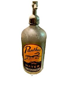 Panther Coca Cola Seltzer Bottle