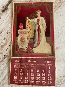 Coca-Cola: Rare Antique 1904 Calendar “Lillian Nordica, Red Artwork” Unframed