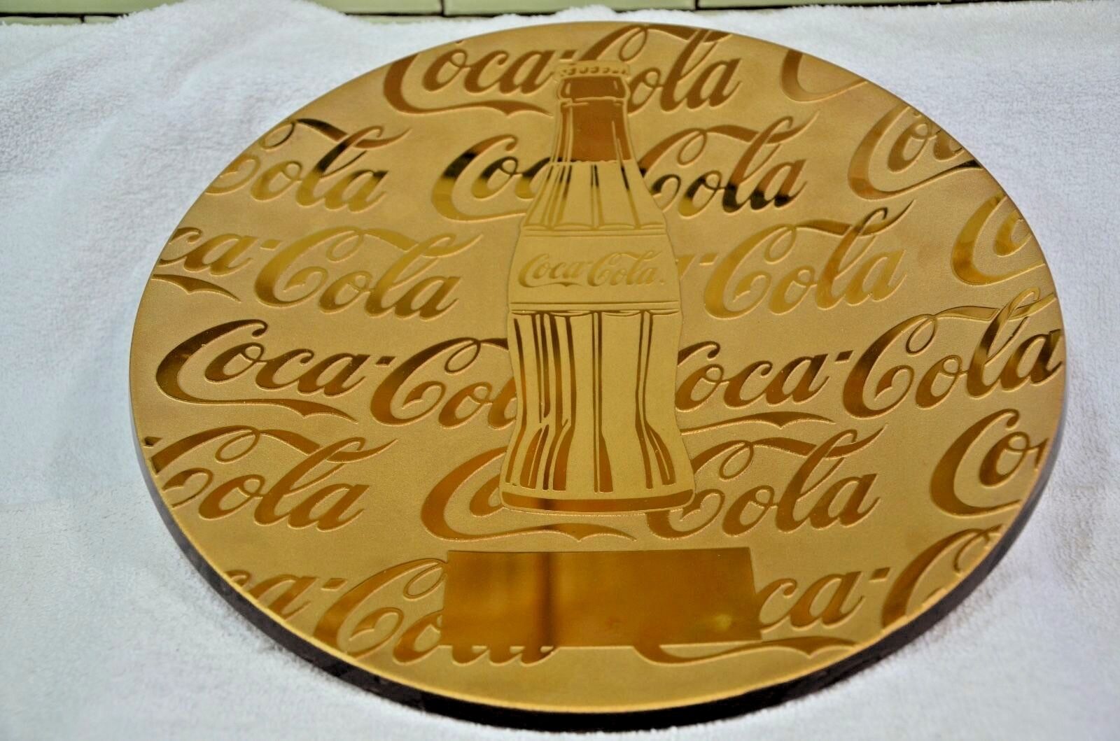 Stephen Schlanser 14"  COKE, Coca Cola ART GLASS Platter- RARE! (039)