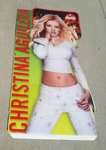 Vtg 2001 CHRISTINA AGUILERA COKE COCA COLA CARDBOARD STANDUP 6' STORE DISPLAY