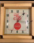 Vintage Coca-Cola lighted clock sign Circa 1964 Never used In The Original Box.