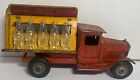 Original 1932 Coca Cola Metalcraft Truck #171 w/Rubber Wheels + 10 Glass Bottles