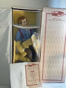 NEW STANTON ART - NORMAN ROCKWELL COCA COLA BAREFOOT BOY DOLL FIGURINE, Porc