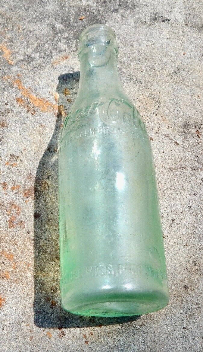 RARER ERROR BIEDENHARN COCA-COLA BOTTLE DUG VICKSBURG MS - NEAR PERFECT