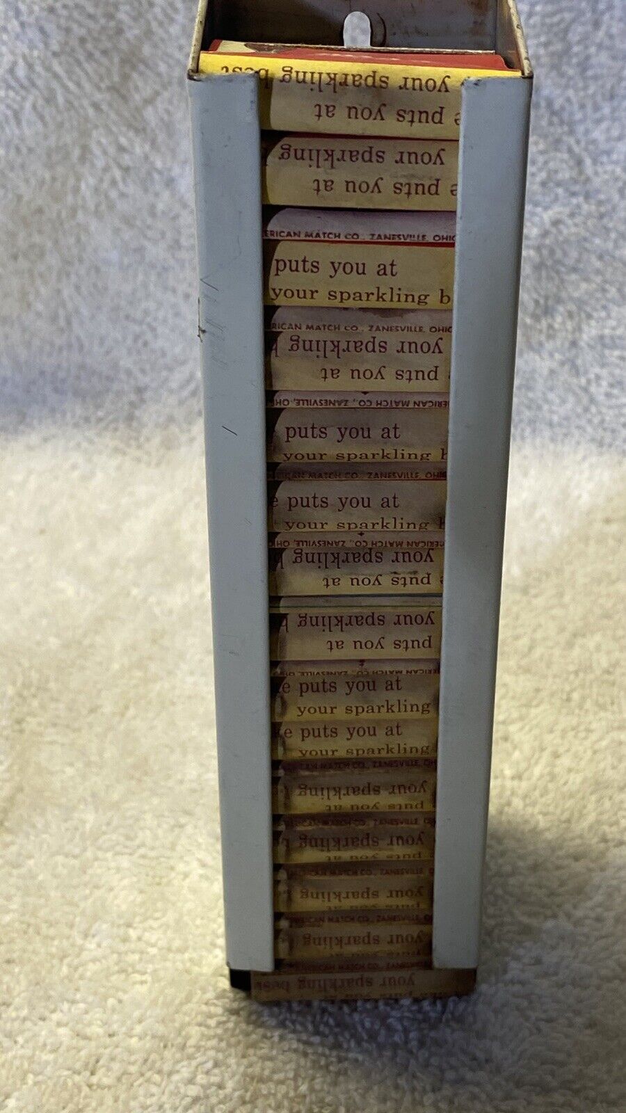 1 Vintage 1950's Coca Cola Matchbook Holder With Matches!