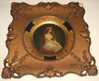 Original 1905 Vienna Art Plate w Topless Woman WESTERN COCA-COLA In Gesso Frame