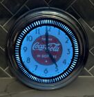 Coca Cola Spinner Neon Clock Neon Clock Sales Chicago IL. Chrome (For Parts)