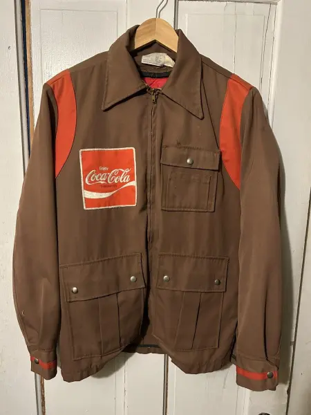 Vintage 60s COKE Coca Cola UNITOG Delivery Driver Jacket Mens Size 36