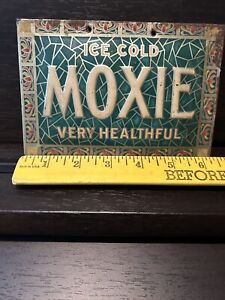 Moxie, Hires, Coca Cola vintage original advertising soda metal signs
