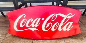 Coca Cola Vintage Fish Tail Sign