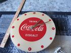 Coca Cola 50s -60s Rare Clock Plastic 110/220 Volt German
