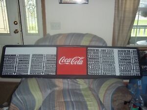 New 6ft Coca-Cola Menu Board w7 sets/3 Diff sizes of letters,numbers & symbols!