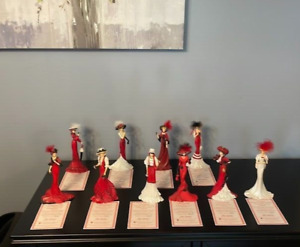 Coca-Cola Elegance Collection Figurine Lot 10 Hamilton w/COA