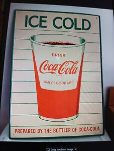 New Listingvintage coca cola metal signs original