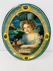 LARGE ANTIQUE 1909 COCA COLA SERVING TRAY (GRADED AGS 86)
