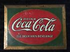 Vintage Coca Cola coke Tin Hanger sign 1920's original
