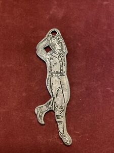 New ListingAntique 1920s Coca Cola Baseball Player Bottle Opener Canton City Ohio RARE