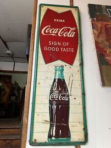1958 COCA COLA “FISHTAIL” VERTICAL SIGN