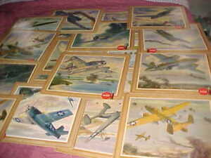 COCA COLA  rare   20 pc SET  -   1943 WWII WAR PLANES - 13x15" HANGING SIGNS