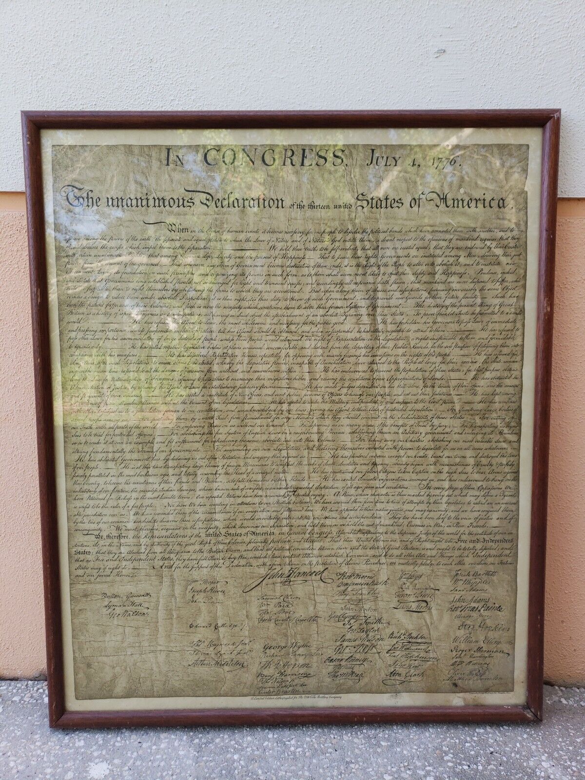 Rare Coca-Cola's 1942 Lithograph Ltd Ed Restoration Declaration Indep by Ohman