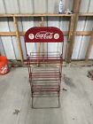 VINTAGE DRINK COCA COLA 2 SIDED BOTTLE RACK 6 PACK DISPLAY 25 CENT/30 CENT