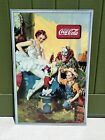 Vtg 1936 Coca-Cola Ballerina Clown Vertical Cardboard Sign NOS Unused! Sundbloom