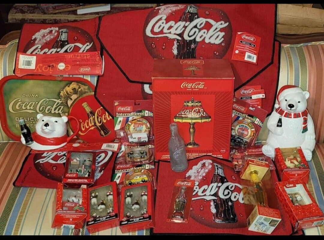 Large Lot Of Over 30 Mixed Coca-Cola Memorabilia Merchandise