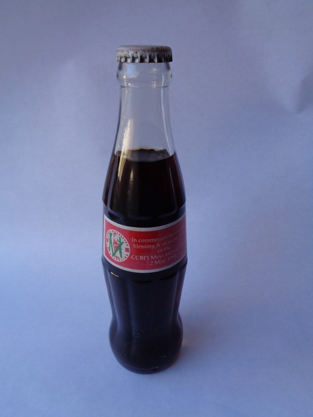 Coca-Cola CCBPI Meycauyan Plant Inauguration Philippines Bottle 1994 RARE